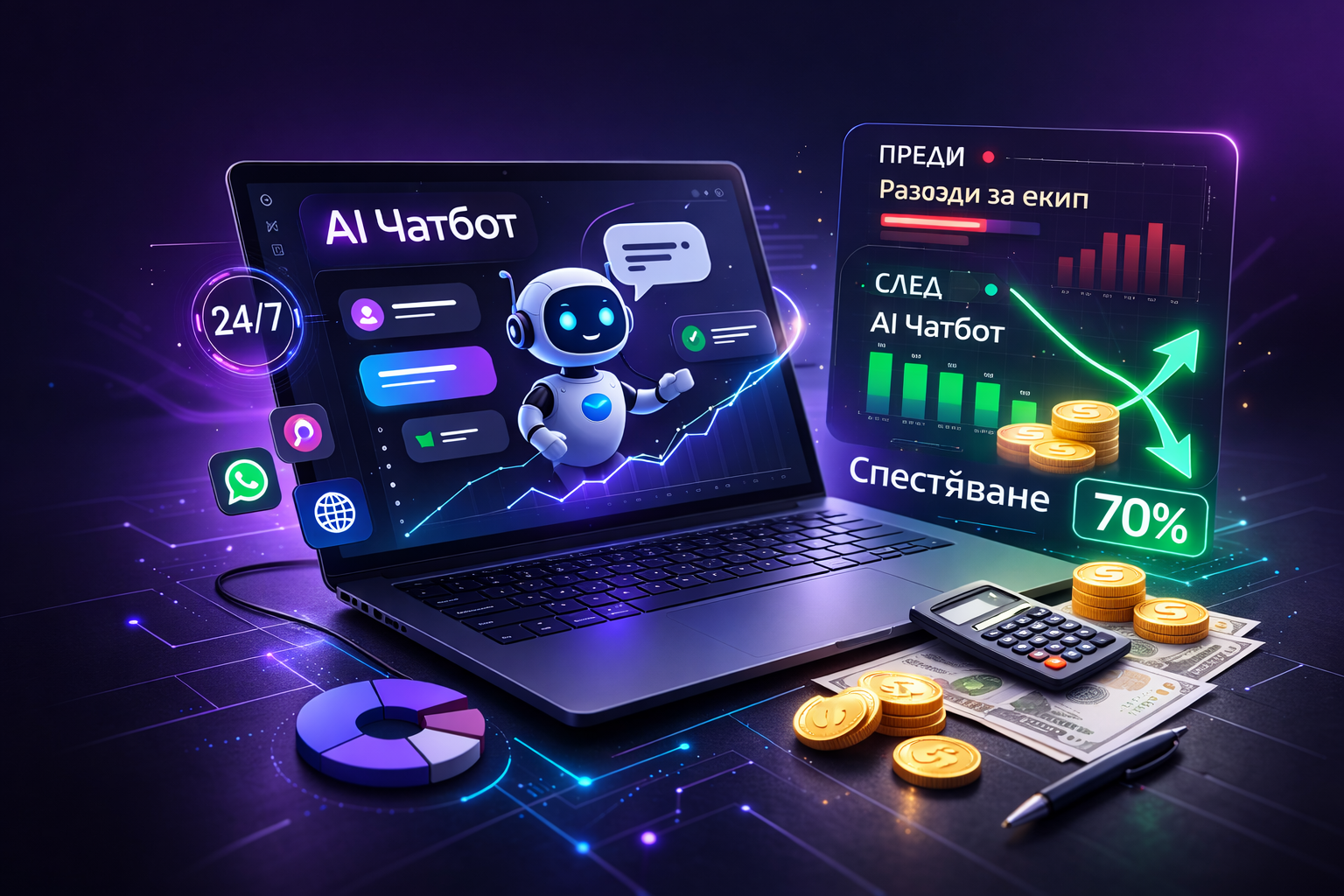 Калкулатор за спестявания: колко пари може да спестите с AI чатбот