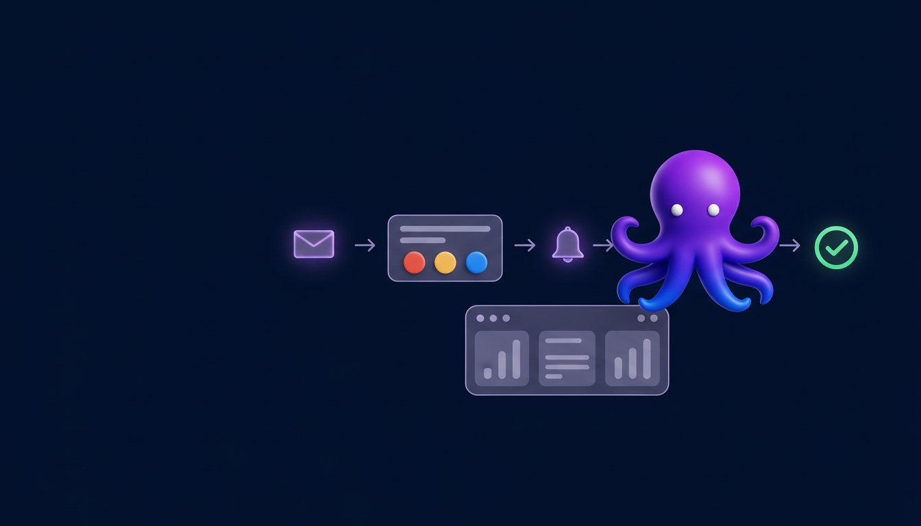 Custom автоматизации за обслужване: имейл → тикет → приоритет → ескалация (и как Octupo го прави автоматично)
